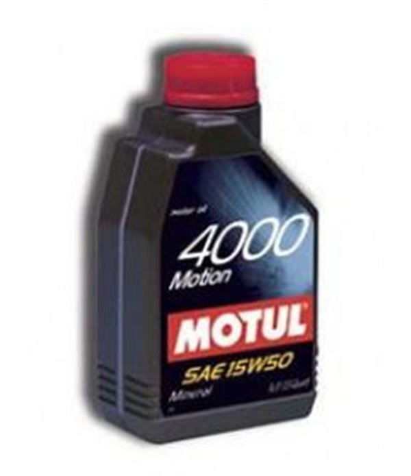 МАСЛО ДВИГАТЕЛНО MOTUL 4000 MOTION 15W50 208 Л.