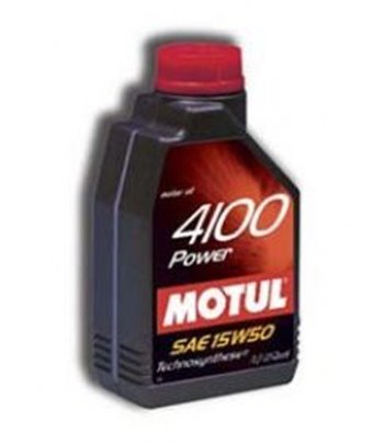 МАСЛО ДВИГАТЕЛНО MOTUL 4100 POWER 15W50 208 Л.