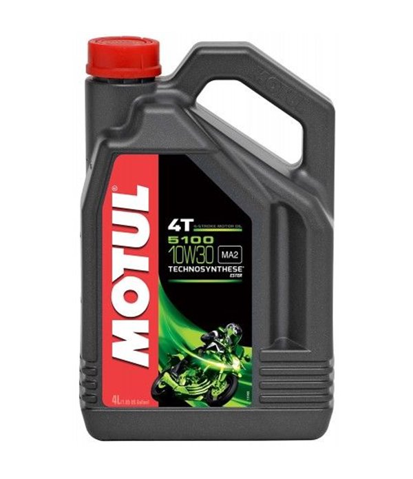 МАСЛО ДВИГАТЕЛНО MOTUL 5100 10W30 4T 4 Л.