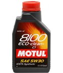 МАСЛО ДВИГАТЕЛНО MOTUL 8100 ECO-CLEAN+ 5W30 208 Л.