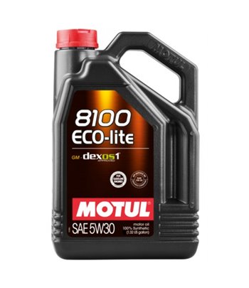 МАСЛО ДВИГАТЕЛНО MOTUL 8100 Eco-lite 5W30 5 Л.