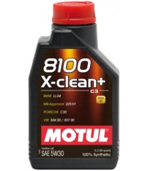 МАСЛО ДВИГАТЕЛНО MOTUL 8100 X-CLEAN + 5W30 208 Л.