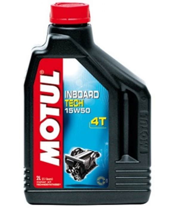 МАСЛО ДВИГАТЕЛНО MOTUL INBOARD TECH 4T 15W50 208 Л.