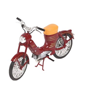 МАКЕТ НА МОТОР ТЪМНО ЧЕРВЕН JAWA 50 PIONYR PAREZ 1995 1:18 - MODELS